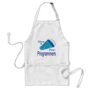 Shout Out for Programmers Adult Apron