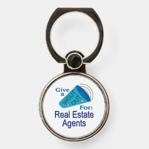 Shout Out for Real Estate Agents Phone Ring Stand