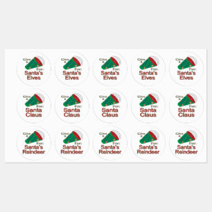 Shout Out for Santa, Elves, & Reindeer Labels