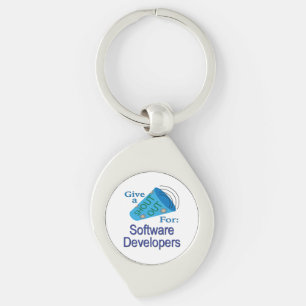 Shout Out for Software Developers Keychain