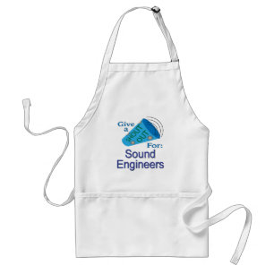 Shout Out for Sound Engineers Adult Apron