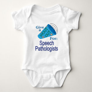 Shout Out for Speech Pathologists Baby Bodysuit