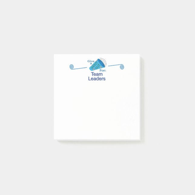 Shout Out for Team Leaders Post-it Notes (Front)