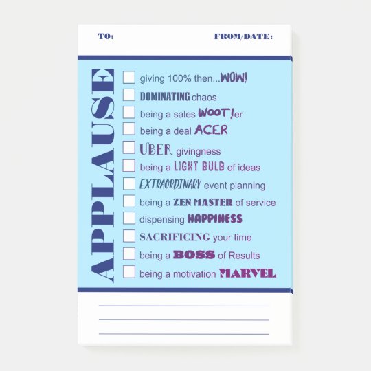 Shout out kudos employee recognition postit award postit notes