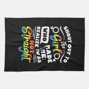 Shout Out to The Girl Lesbian Pride LGBT T Shirt G Kitchen Towel