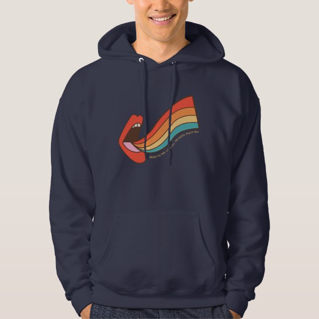 Shout to the Lord Bible Verse Christian Mens Hoodie (Front)