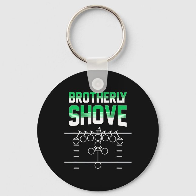 Shove Funny Football Fans Gift  Keychain (Front)