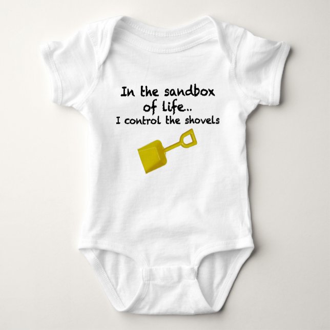 Shovels of Life Baby Bodysuit (Front)
