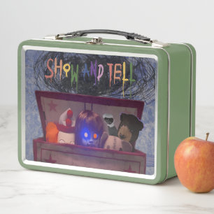 Show and Tell Creepy Toys Dolls (Lunchbox) Metal Lunch Box