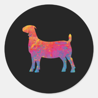 Show Boer Goat Classic Round Sticker