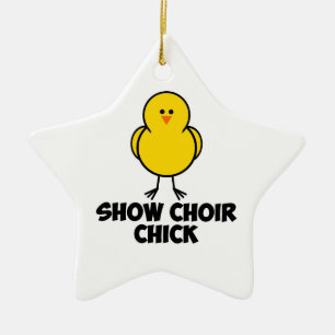 Show Choir Chick Ceramic Ornament