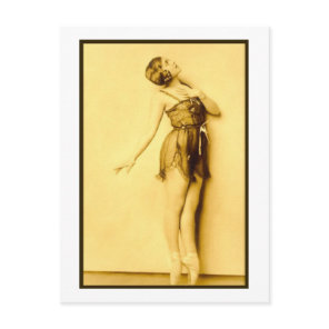 Show Girl Risque French Dancer Postcard