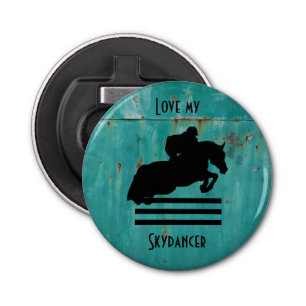 Show Jumper Silhouette for Horse Lovers Bottle Opener