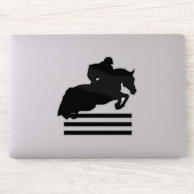 Show Jumper Silhouette for Horse Lovers Sticker (Computer)