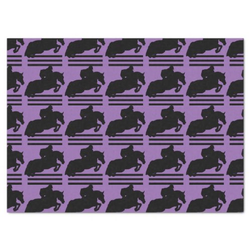 Show Jumper Silhouette for Horse Lovers Tissue Paper