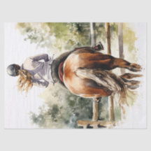 Show Jumping Eventing Horse Decoupage