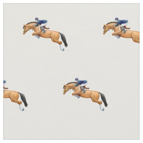 Show Jumping Horse Equestrian Fabric