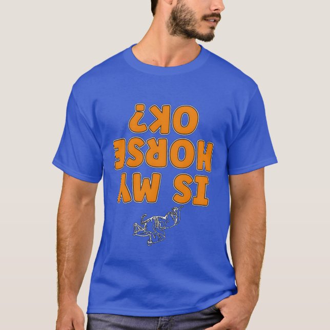 Show Jumping Is My Horse Okay Equine Show Jumper v T-Shirt (Front)