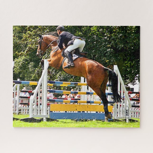 SHOW JUMPING JIGSAW PUZZLE (Horizontal)