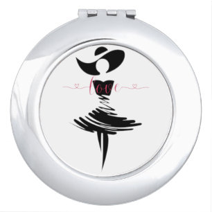 Show love compact mirror