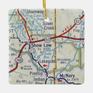 Show Low Arizona Christmas Ornament