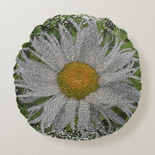 Show Me A Daisy #1 Round Pillow