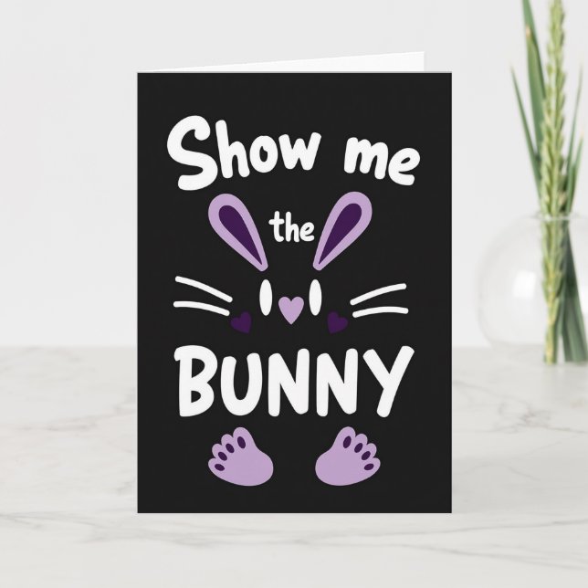 Show Me The Bunny Pattern Card (Front)