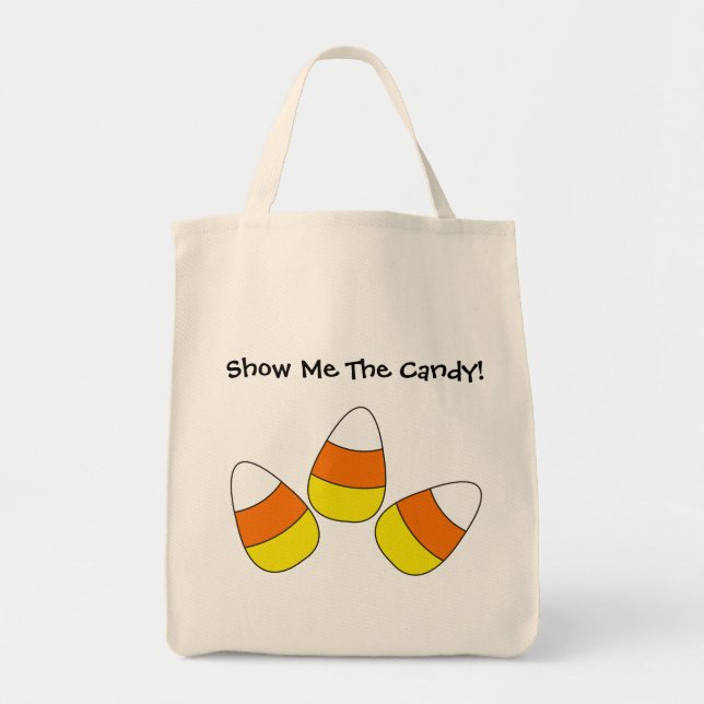 Show Me The Candy Halloween Tote (Front)