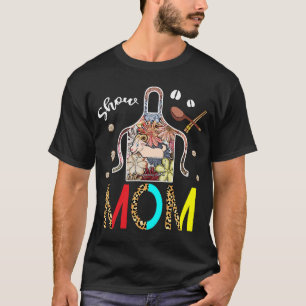 Show Mom Goat Leopard Floral Apron Cook Farmer Goa T-Shirt