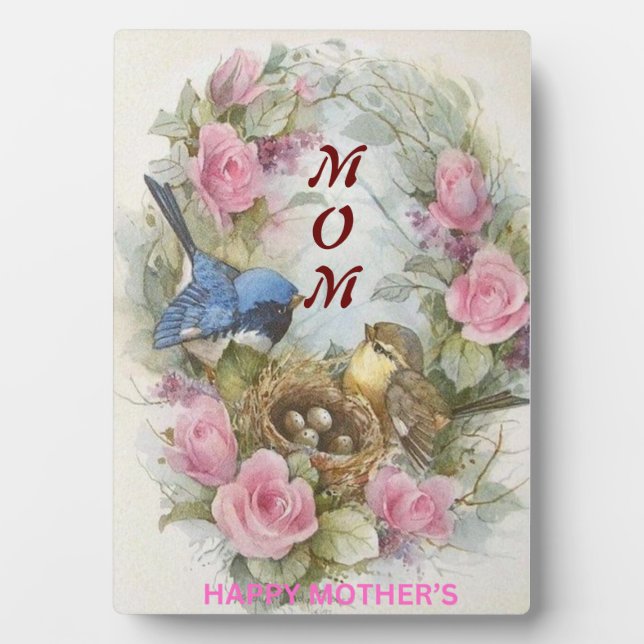 Show Mom You Care: Tabletop Plaque with Easel - Mo (Front)
