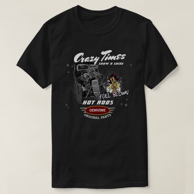 Show n Shine Hot Rods Full Blown Cars T-Shirt (Design Front)