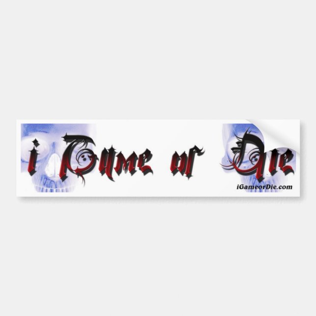 Show off Gamer pride with iGoD bumper stickers (Front)