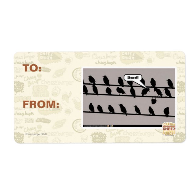 Show off! label (Front)