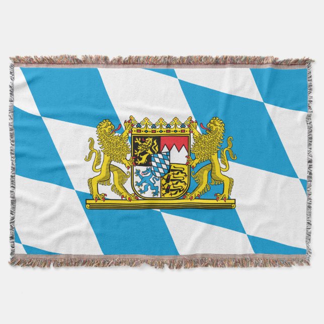 Show off your colors - Bayern/Bavaria Throw Blanket (Front)