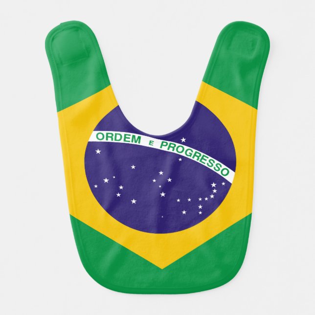 Show off your colors - Brazil Baby Bib (Front)