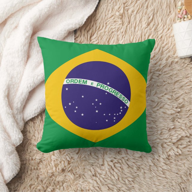 Show off your colors - Brazil Throw Pillow (Blanket)
