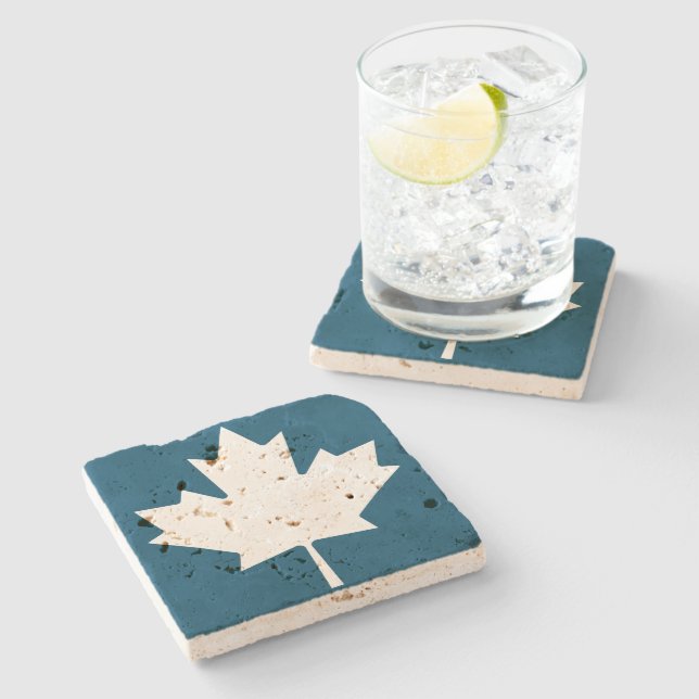 Show off your colors - Canada Stone Coaster (Side)
