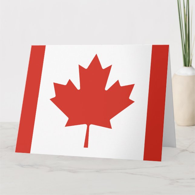 Show off your colors - Canada Thank You Card (Front)