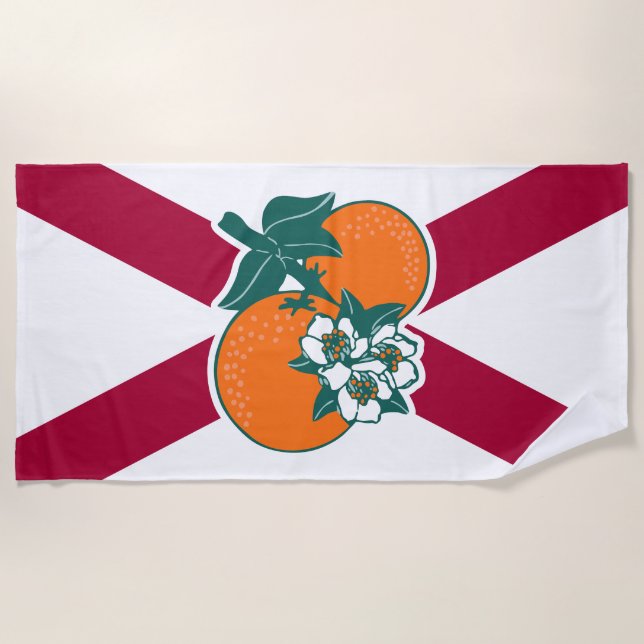 Show off your colors - Florida Beach Towel (Front)