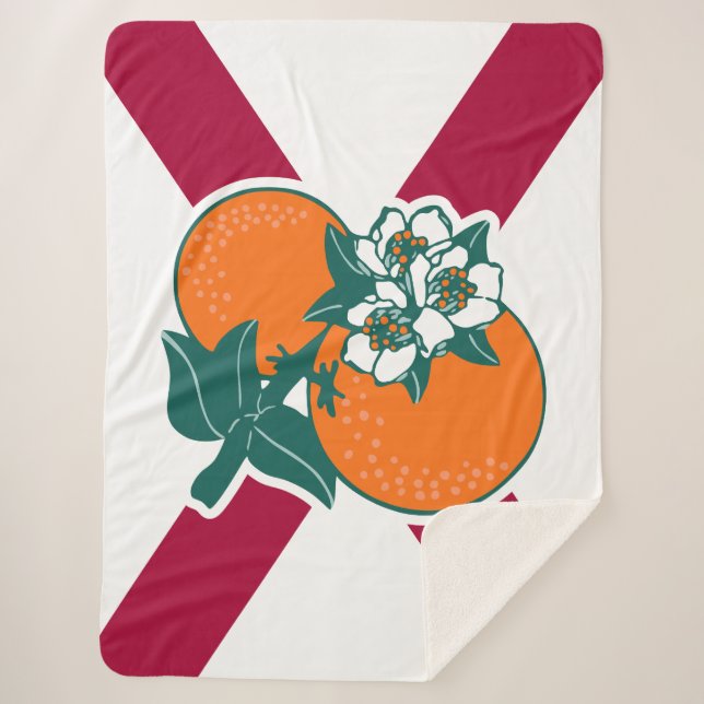 Show off your colors - Florida Sherpa Blanket (Front)