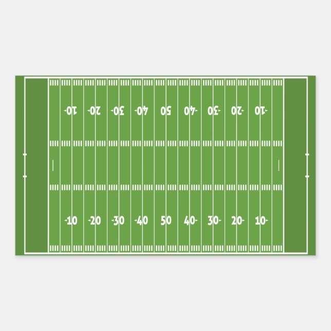 Show off your colors - Football Rectangular Sticker (Front)