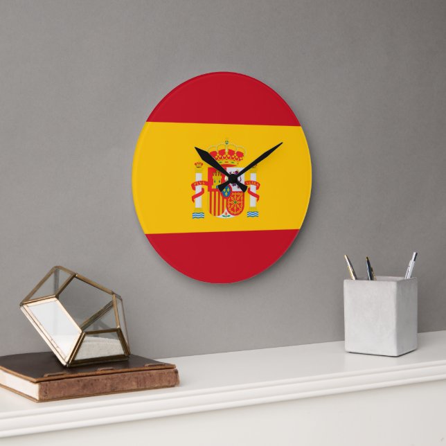 Show off your colors - Spain Large Clock (Office)