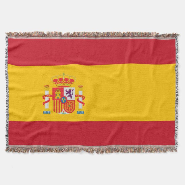 Show off your colors - Spain Throw Blanket (Front)
