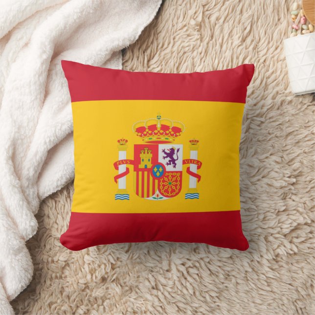 Show off your colors - Spain Throw Pillow (Blanket)