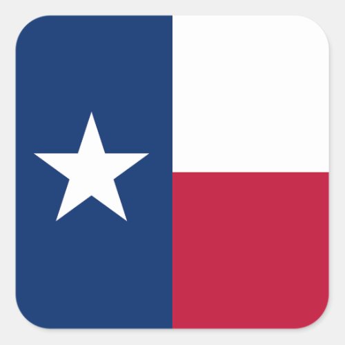Show off your colors _ Texas Square Sticker