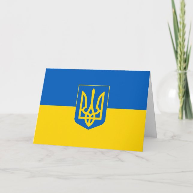 Show off your colors – Ukraine Thank You Card (Front)