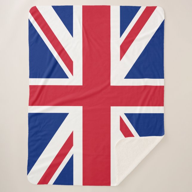 Show off your colors - United Kingdom Sherpa Blanket (Front)