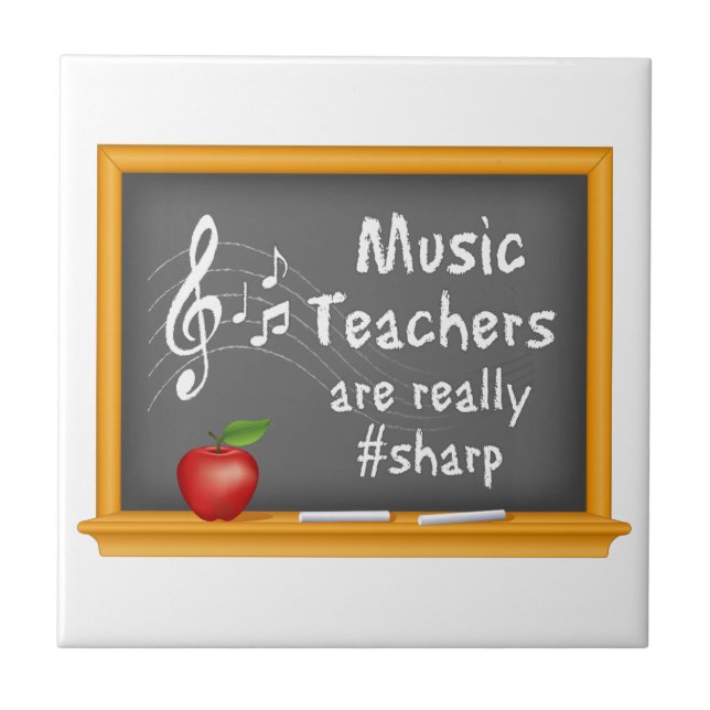 Show off Your Music Teacher  Tile (Front)