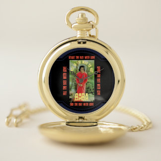 Show pocket sathya sai gilded external baba pocket watch