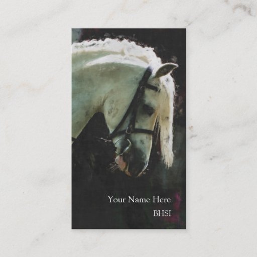 Customizable Show pony business card